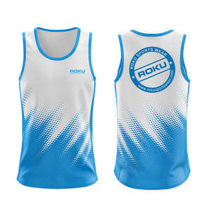 2025 superventas hombres Casual ligero poliéster Spandex camiseta sin mangas transpirable adultos entrenamiento impreso Decoración - Product Image 4