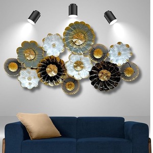 Flowers Design Metal Wall Art Panel Superb Outdoor Home <b>Decorative</b> Hanging for Interior Use - Product Image 1