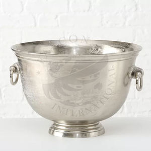 Seau à glace pour vin en acier inoxydable avec couvercle, forme ronde, capacité de 2 L, pour utilisation à domicile ou au bar - Product Image 3