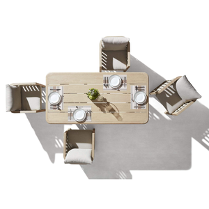 Sofá minimalista tejido de madera de teca con cojines suaves, cómodo para usar en apartamentos, hoteles y exteriores. - Product Image 6