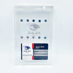 Imán de etiqueta privada personalizable, ajuste de pinzas de plástico, Palé de extensión de pestañas abatible, Accesorios de belleza de pestañas acrílicas - Product Image 5