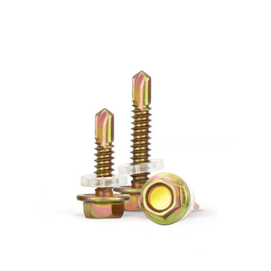 Tornillo Autoperforante de Cabeza Hexagonal DIN 7504K M3.5, Rosca Gruesa, Acero Inoxidable A2-70, Galvanizado en Zinc, Métrico/Pulgadas - Product Image 1