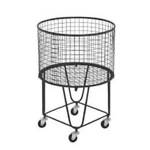 Black Iron Metal Wire Bedroom Living Room Home Goods <b>Mesh</b> Storage <b>Basket</b> Office Paper Bin Handmade Storage <b>Baskets</b> - Product Image 1