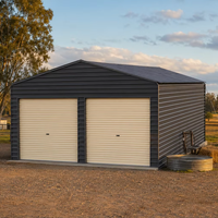 Abri de voiture en acier galvanisé robuste 20x20x12 pieds avec toit imperméable pour le stationnement et le stockage de véhicules en extérieur
