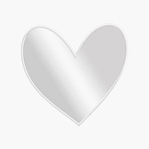 Adorable espejo de pared con forma de corazón que agrega encanto romántico y estilo moderno a los dormitorios, salas de estar y espacios de diseño - Product Image 1