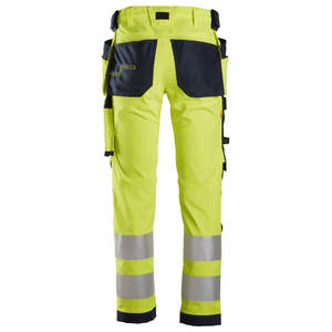 Vente en gros de pantalons de travail coupe-vent avec logo personnalisé fermeture à glissière devant plat sécurité routière pantalon cargo direct de l'usine prix bon marché - Product Image 2