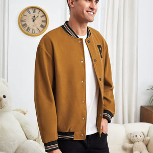 Men's Varsity Jackets Stand Collar Long Sleeve Button up Winter Wear Collage Varsity Jackets With Custom Logo and Design - Product Image 5