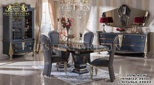 Juego de mesa de comedor de lujo tallada a mano clásica para el hogar muebles de comedor de 6 plazas muebles de comedor tallados a mano Doble - Product Image 6