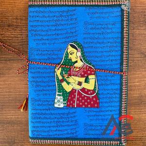 ผ้าคอตตอนจิตวิญญาณแบบไม่ซ้ำใครทำด้วยมือแท้แบบใหม่รักษาความปลอดภัยด้ายปิดวารสารวินเทจสีสันสดใสแผ่นไดอารี่แบบไม่มีเส้นนำกลับมาใช้ใหม่ - Product Image 1