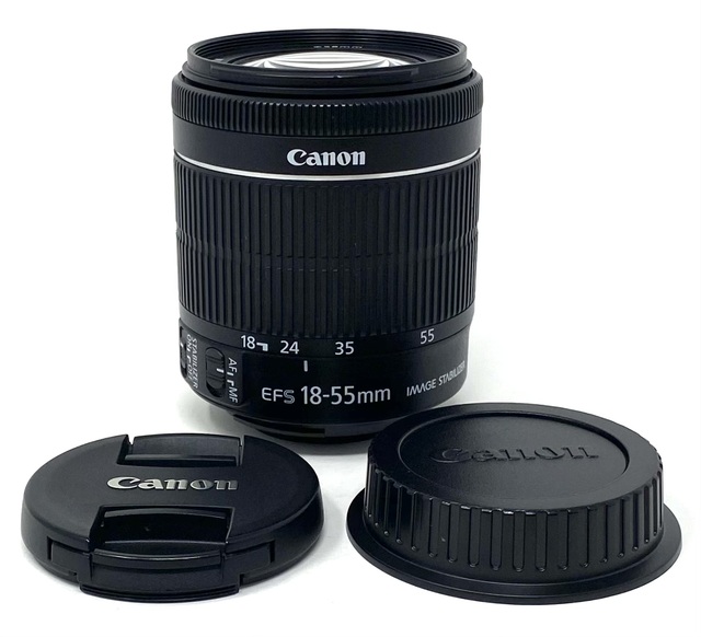 used camera lens Canon EF-S 18-55mm f/3.5-5.6 is STM Camera Lens