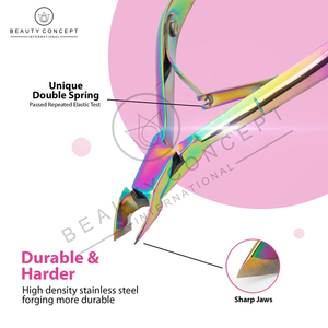 Rainbow Cuticle Nipper Extra Sharp Cuticle Cutter with Precise Cutting for Painless Removal of Fingers and <b>Toes</b> Eco-Friendly - Product Image 4