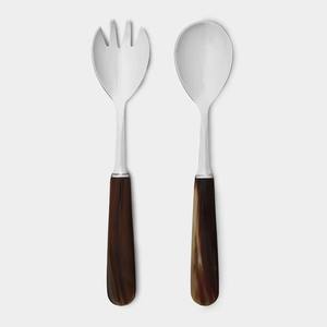 Serveur à salade en acier inoxydable haut de gamme avec poignée ergonomique et longue tête pour faciliter le ramassage pendant les repas - Product Image 6