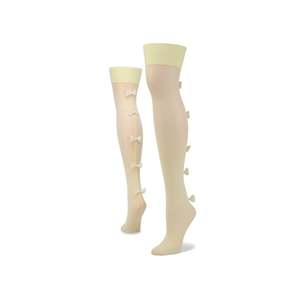 Calcetines Stance X Fenty OTK para Niñas, Amarillos con Estampado 'Look Back It', Transpirables, de Nailon, Tobilleros, con Logo, Talla Única - Product Image 1