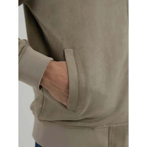 CASTON Regular Fit <b>Suede</b> <b>Jacket</b> Water Proof Zippered Leather Reversible for Spring Autumn Streetwear College Style ODM Sizes XS - Product Image 5