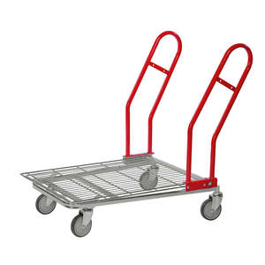 Large Volume Four-Wheel PU Wheel Platform Trolley for Shopping Storage Tools <b>Transportation</b> Logistics Industry Customizable OEM - Product Image 1