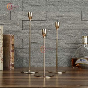 เชิงเทียนแฟนซีขัดเงาทองมีความต้องการสูงเชิงเทียนดีไซน์ยอดเยี่ยมแฮนด์เมดขายดีไม่ซ้ำใคร - Product Image 3