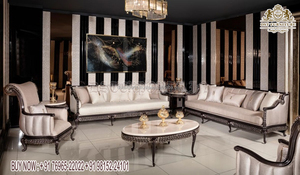 Ensemble de canapé rembourré au Design victorien pour la maison, Style européen de luxe, ensemble de salon, meilleur ensemble de Table à manger sculpté à la main - Product Image 4