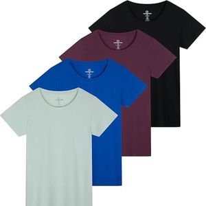 โปรดิวเซอร์เสื้อยืดคอกลมแขนสั้นผ้าฝ้ายคลาสสิกสำหรับผู้หญิง - Product Image 1