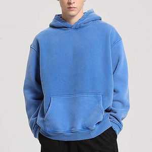 Sudaderas con Capucha para Hombre, Lavado Ácido, Felpa Gruesa, Algodón Vintage, Ecológicas, Transpirables, de Invierno, Talla Grande, Servicio OEM - Product Image 2