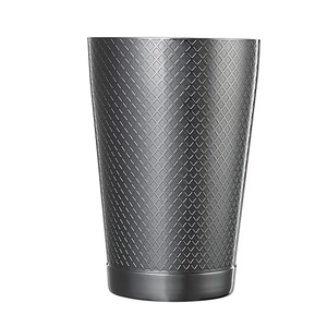 OEM Stainless Steel Diamond Lattice <b>Cocktail</b> Shaker <b>Set</b> with Gunmetal Black Coating for Home & Professional Use Bulk Wholesale - Product Image 2