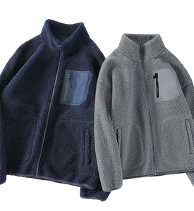 Chaqueta de invierno personalizada para hombre PASUXI, abrigo de lana de Color sólido con bolsillos con cierre de cremallera, estilo Formal directo de fábrica - Product Image 3