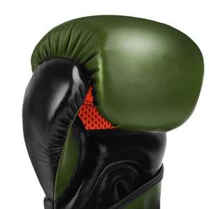 ถุงมือชกมวยหนังและโพลีเอสเตอร์ ดีไซน์ล่าสุด พิมพ์โลโก้ตามสั่ง สำหรับ MMA ระบายอากาศได้ดี บริการ OEM - Product Image 4