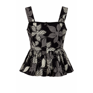 Blusa con Estampado Natural, Manga con Volantes, Botones al Frente, Estilo Coreano para Mujer, Tallas XS-XL, Viscosa, Seda, Chifón, Floral, Linda, para Oficina, Primavera/Verano - Product Image 6