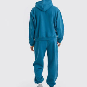 Ensemble de survêtement pour homme, léger, respirant, pour l'entraînement, vente en gros, vêtements de sport, sweat-shirt à capuche zippé intégral, ensemble deux pièces, survêtement pour homme - Product Image 4