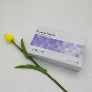 Customized 500 Sheet Eco-friendly 2-3 Ply Soft <b>Tissue</b> <b>Paper</b> Virgin Wood Pulp White Facial <b>Tissue</b> Box Style Home Face Cleaning - Product Image 1