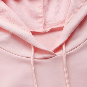 เสื้อฮู้ดผู้ชายสีชมพู แขนยาวแบบถักด้านหน้า สไตล์ฤดูหนาว ผ้าฝ้าย 100% ซับใน ป้องกันการยับ - Product Image 2