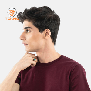 Venta al por mayor 100% algodón hombres camisetas diseño personalizado Logo Streetwear moda bambú Jersey cuello redondo manga corta antiarrugas - Product Image 6