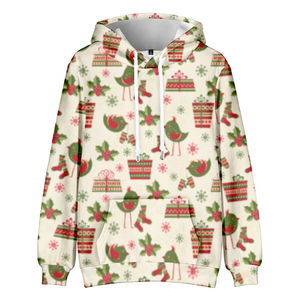 เสื้อสเวตเตอร์ขนแกะพิมพ์ลายการ์ตูนคริสต์มาสน่ารักสำหรับฤดูหนาวล่าสุด2025มีกระเป๋าปักลาย3D มีฮู้ดออกแบบโลโก้ได้ตามต้องการสำหรับเด็กทุกเพศ - Product Image 2