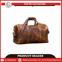 Organisateur antivol portable léger et imperméable en cuir véritable à fermeture éclair, style moderne et tendance unisexe YWCE