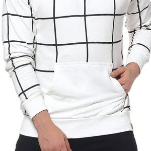 Sudaderas con capucha de algodón para hombre, ropa de invierno de buena calidad con forro polar, rayas personalizadas, bolsillos frontales - Product Image 6