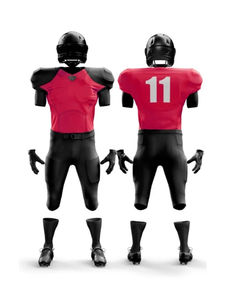 Conjunto de camisetas y pantalones de fútbol americano hecho a medida al por mayor, tejido transpirable de talla grande con servicio ODM OEM - Product Image 5