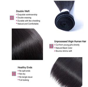 Natural Thick Bottom Indian Remy Virgin Hair Extensions <b>Silky</b> Straight Wave Weave Bundles HAIR KING <b>Top</b> Grade - Product Image 3