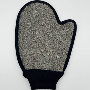 MIA MED Private Label Large Black Mesh Oval Shower Mitt Simple Style Bath Brushes Sponges & <b>Scrubbers</b> - Product Image 1