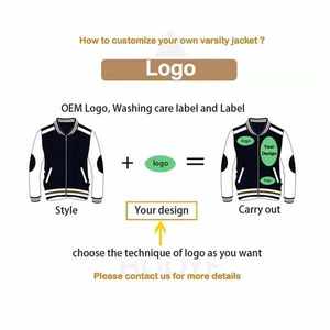 Veste de baseball Letterman Varsity OEM personnalisée pour hommes Bomber en cuir PU taille XL avec logo brodé pour la saison d'hiver - Product Image 6