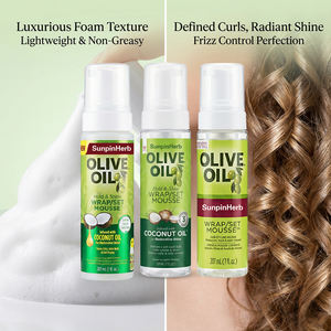 Mousse Coiffante à Base d'Huile d'Olive pour Cheveux – Mousse Légère qui Sublime les Boucles, Fini Lisse, Tenue Douce pour Cheveux Naturels - Product Image 3
