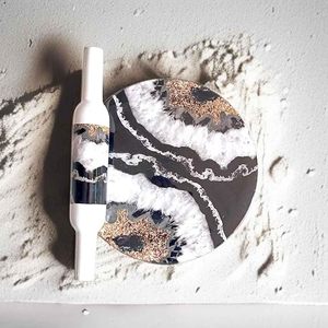 Gifted Chakla Belan <b>Marble</b>/Wooden/Metal Eco-Friendly <b>Rolling</b> <b>Pin</b> for Perfect Dough Movement for Home Kitchens Restaurants CB 107 - Product Image 2