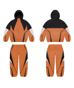 เสื้อกันลมสำหรับผู้ชายเสื้อแจ็คเก็ตกันลมมีฮู้ดและซิป100% โลโก้ออกแบบใหม่ล่าสุด - Product Image 6