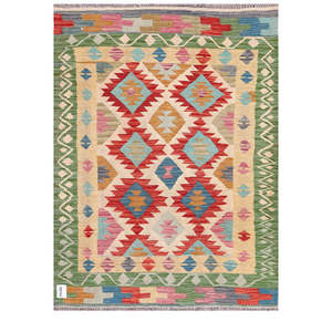 Tapis Kilim d'Afghanistan Maimana 144 X109 cm Ensemble de tapis traditionnels afghans - Product Image 1
