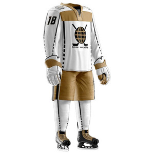 100% haute qualité Logo personnalisé équipe professionnelle maillot de Hockey sur glace vêtements professionnels Sublimation uniforme de Hockey sur glace hommes - Product Image 6