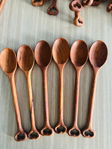Ensemble de cuillères en bois de teck naturel, outils de cuisine de luxe, résistants à la chaleur, durables, vaisselle - Product Image 5