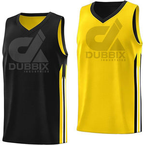 Maillot de basket-ball pour homme au prix d'usine, à séchage rapide, col en V, vêtements de sport personnalisables, OEM, respirant, vêtements de sport d'été, taille XS, neuf - Product Image 4