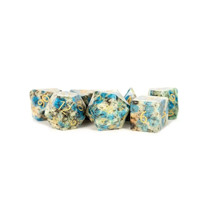 Dés en pierre de haute qualité, ensemble de jaspe K2, pierres précieuses gravées, pierres naturelles, ensemble de dés personnalisés, dés en cristal naturel viking, grossiste - Product Image 6