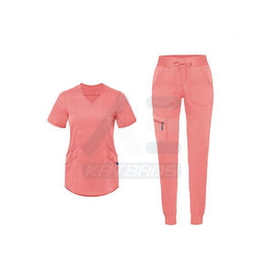 ชุดสครับทางการแพทย์ที่ผลิตขึ้นเพื่อใช้ในสภาพแวดล้อมทางการแพทย์ที่ต้องการความสะดวกในการเคลื่อนไหว ความอิสระ และความมั่นคงของเนื้อผ้า - Product Image 3