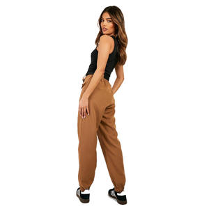 Women's High Quality Brown Basic Jogging Cargo <b>Trouser</b> <b>with</b> <b>Elastic</b> <b>Waist</b> Streetwear Style for Summer Available in Bulk Quantity - Product Image 2
