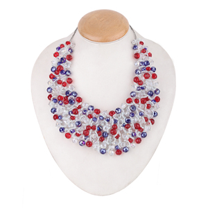 สร้อยคอโชคเกอร์ลูกปัดชาติพันธุ์ทำมือแฟชั่นไม่ซ้ำใครสำหรับของขวัญออนไลน์ - Product Image 1