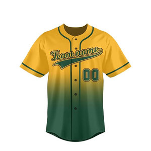 2023 Custom SportsWear Plain Baseball Jersey High Quality Youth Team Wear Breathable Short Sleeve Online Sale Shirt Sublimation - Product Image 2